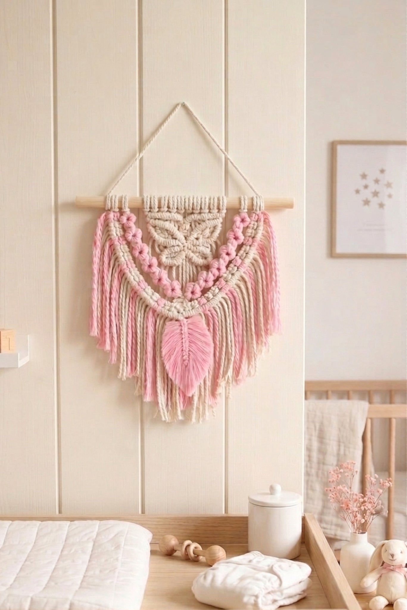 Butterfly Pink Wall Hanging