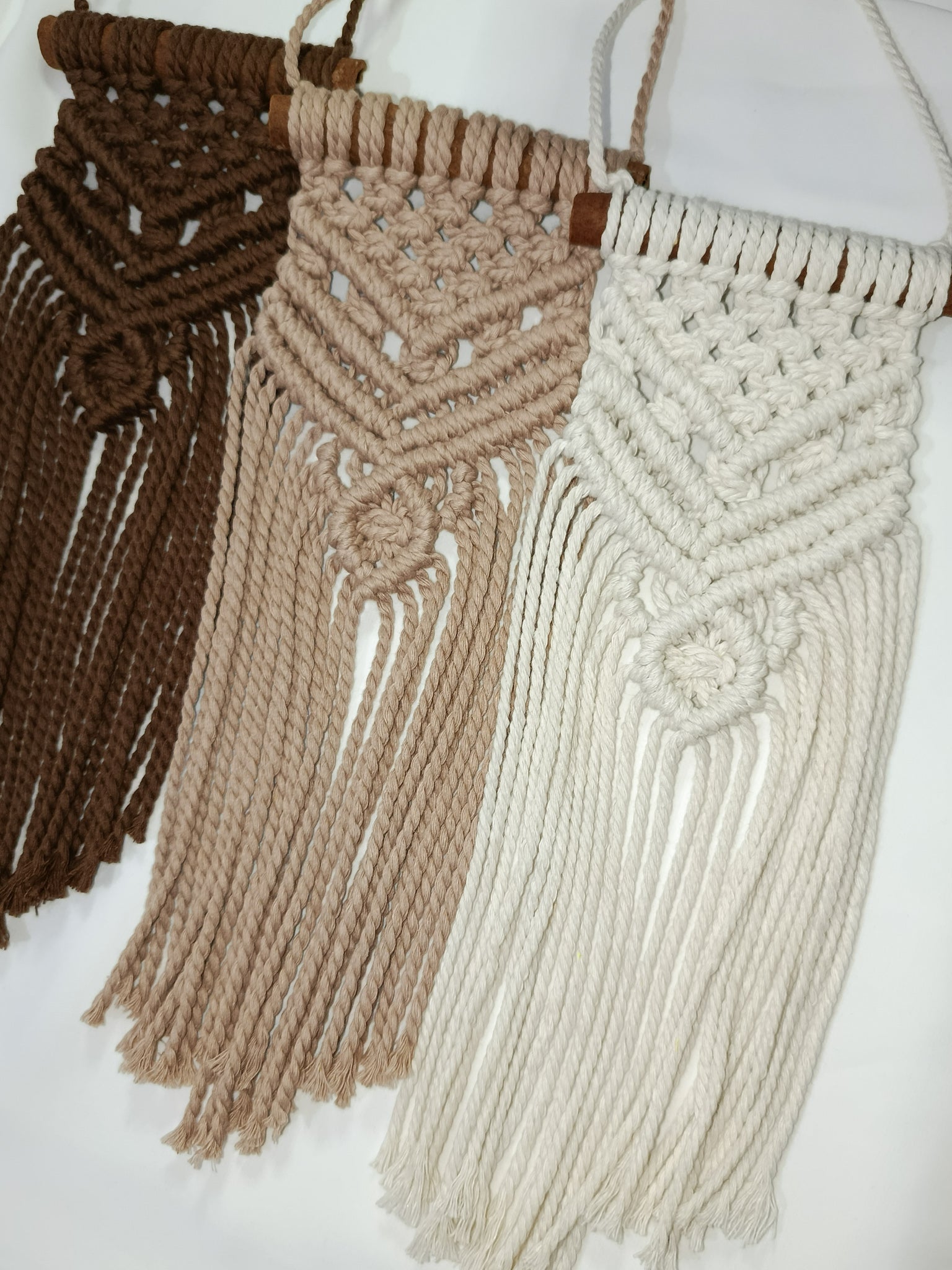 Mini macrame wall hanging