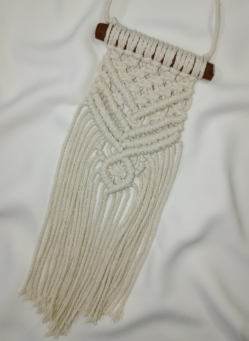 Mini macrame wall hanging