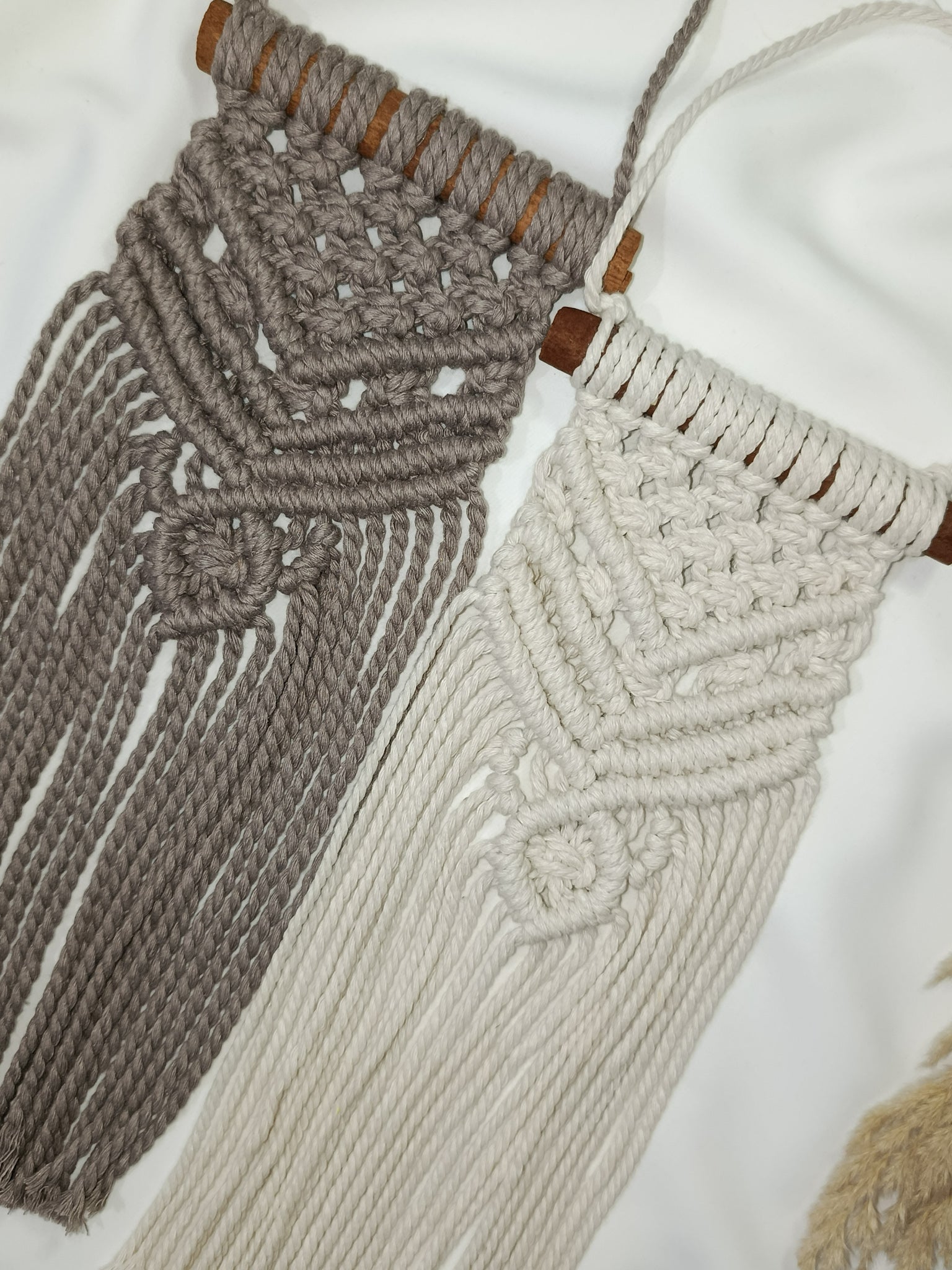 Mini macrame wall hanging