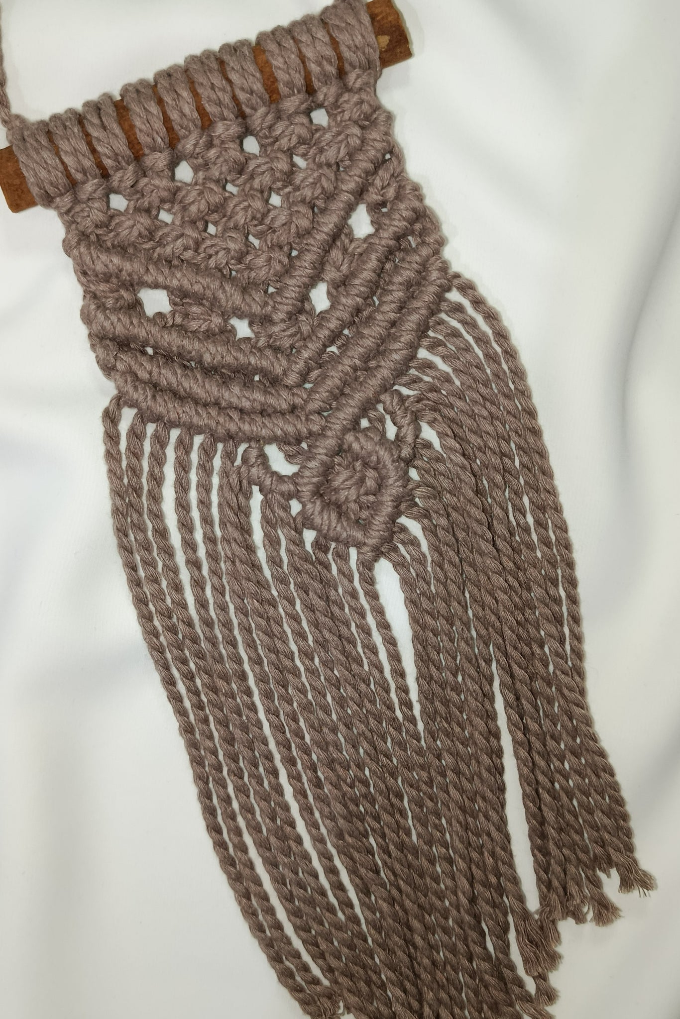 Mini macrame wall hanging