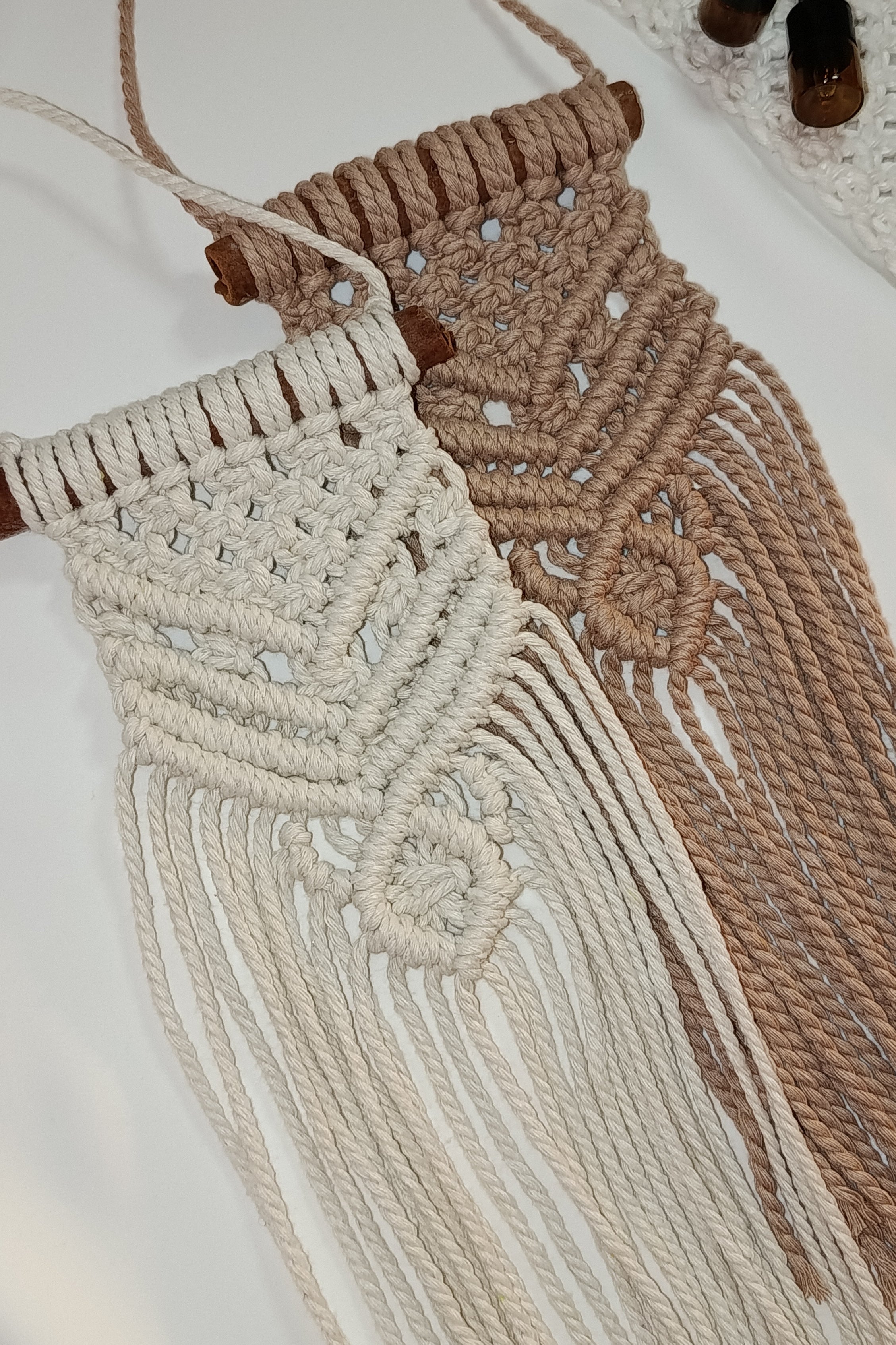 Mini macrame wall hanging