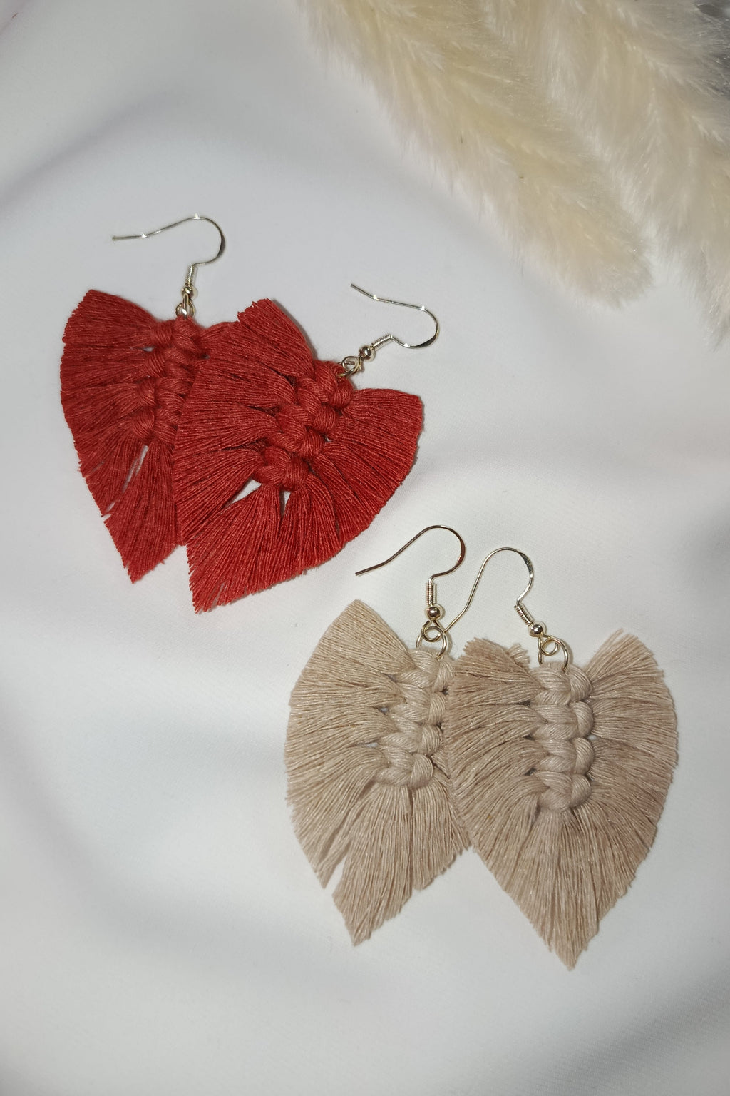Feather earrings