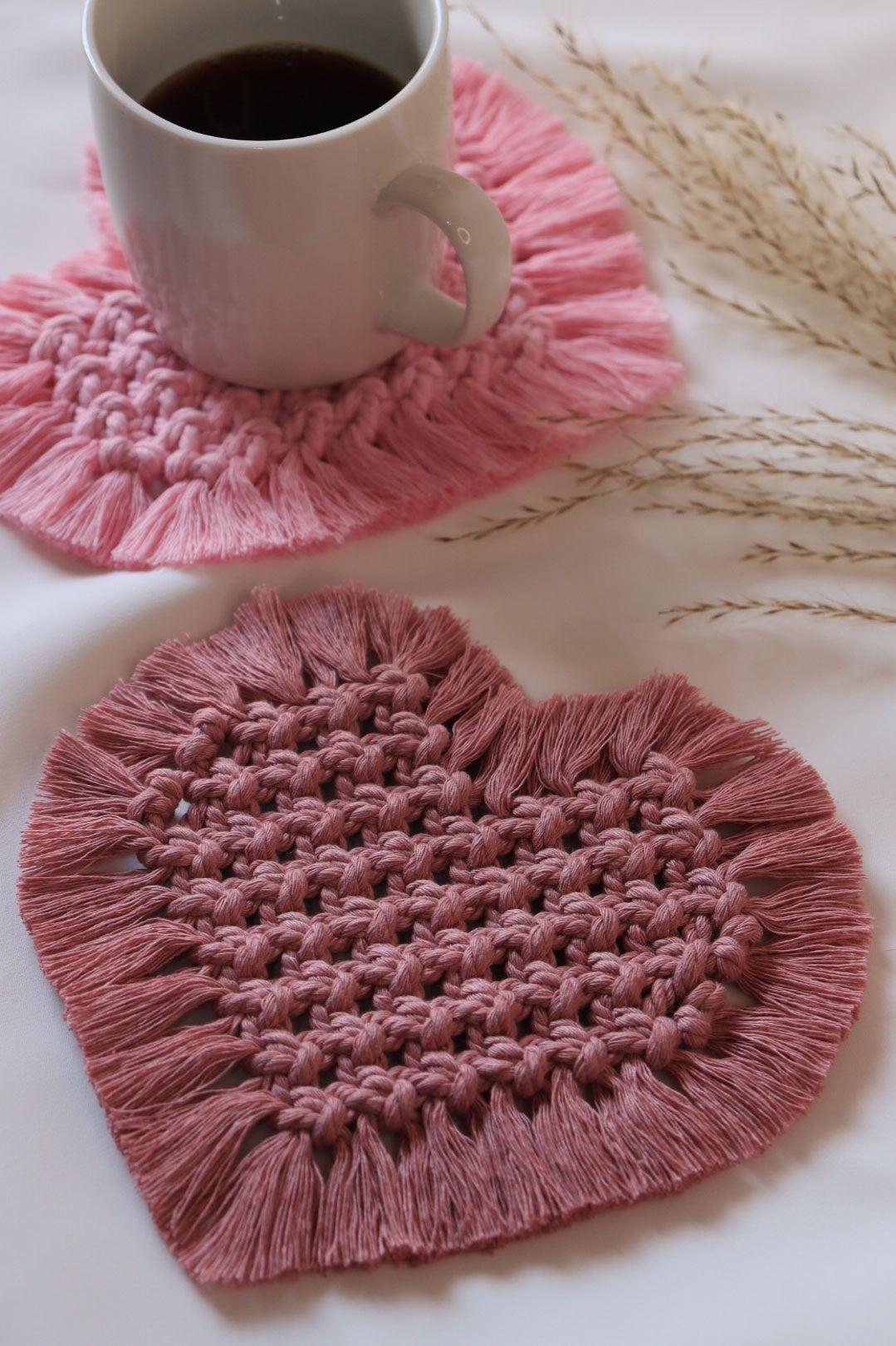Pink Heard Coaster